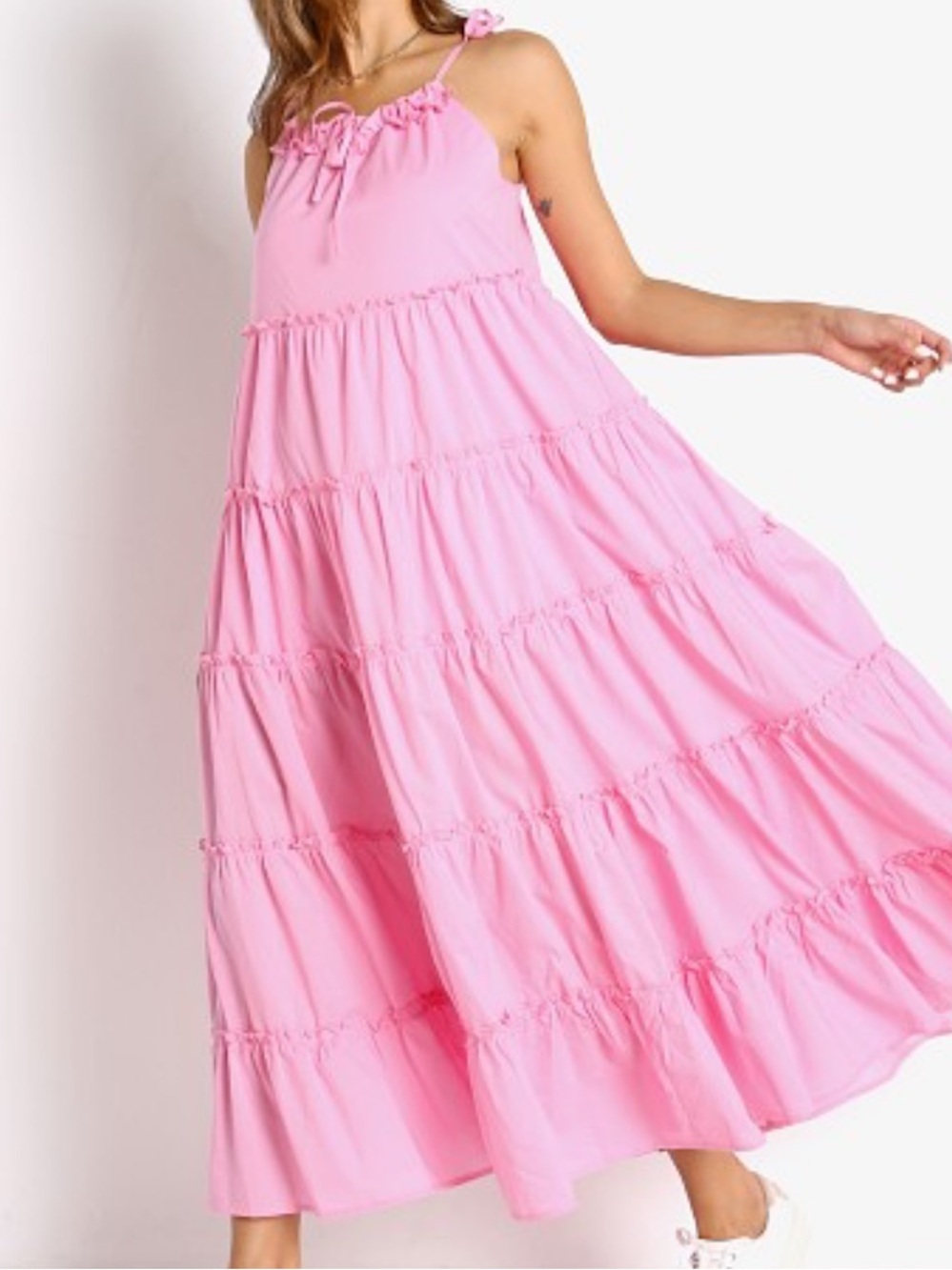 Charlie Holiday pink cotton dress designed in Australia - Picture 1 of 9